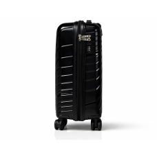 Дорожный чемодан, полипропилен, резиновые колеса, замок TSA VINCI PP120 S – ( черный )