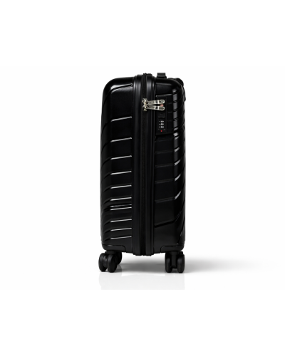 Дорожный чемодан, полипропилен, резиновые колеса, замок TSA VINCI PP120 S – ( черный )