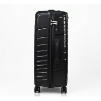 Дорожный чемодан, полипропилен, резиновые колеса, замок TSA VINCI PP120 S – ( черный )