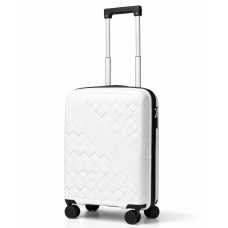 Дорожный чемодан, полипропилен, резиновые колеса, замок TSA VINCI PP150 S – (белая)