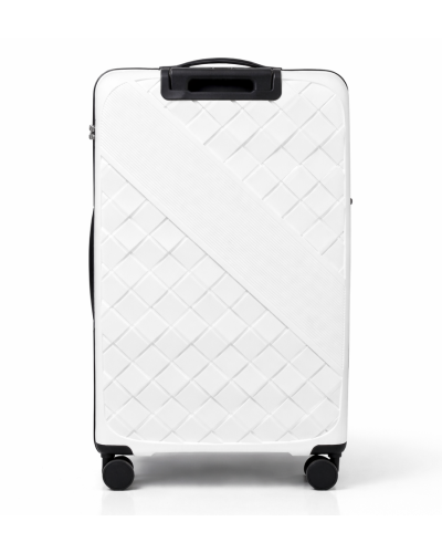 Дорожный чемодан, полипропилен, резиновые колеса, замок TSA VINCI PP150 S – (белая)