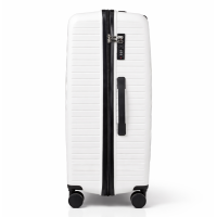 Дорожный чемодан, полипропилен, резиновые колеса, замок TSA VINCI PP150 L – (белого)