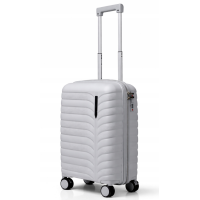 Дорожный чемодан, полипропилен, резиновые колеса, замок TSA VINCI PP24 S – ( серый )
