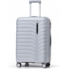 Дорожный чемодан, полипропилен, резиновые колеса, замок TSA VINCI PP24 L – ( серого )
