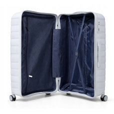 Дорожный чемодан, полипропилен, резиновые колеса, замок TSA VINCI PP24 L – ( серого )