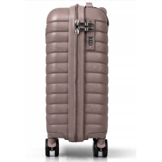 Дорожный чемодан, полипропилен, резиновые колеса, замок TSA VINCI PP24 S – ( кофейный )