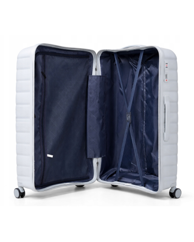 Дорожный чемодан, полипропилен, резиновые колеса, замок TSA VINCI PP24 S – ( кофейный )
