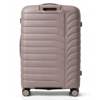 Дорожный чемодан, полипропилен, резиновые колеса, замок TSA VINCI PP24 M – ( кофейного )