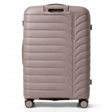 Дорожный чемодан, полипропилен, резиновые колеса, замок TSA VINCI PP24 L – ( кофейного )