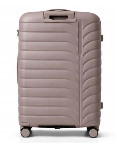Дорожный чемодан, полипропилен, резиновые колеса, замок TSA VINCI PP24 L – ( кофейного )