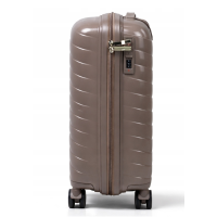 Дорожный чемодан, полипропилен, резиновые колеса, замок TSA VINCI PP280 S – (кофейного)