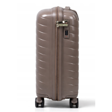 Дорожный чемодан, полипропилен, резиновые колеса, замок TSA VINCI PP280 S – (кофейного)