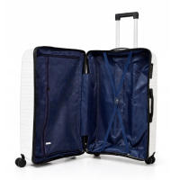 Дорожный чемодан, полипропилен, резиновые колеса, замок TSA VINCI PP280 S – (кофейного)