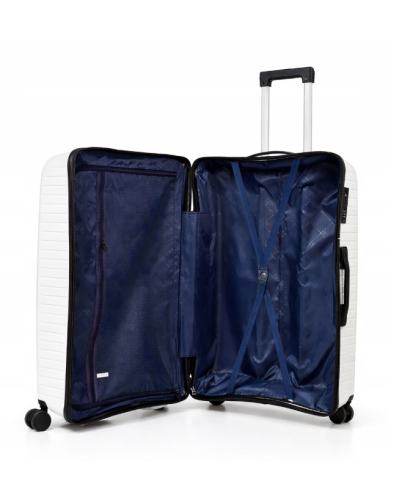 Дорожный чемодан, полипропилен, резиновые колеса, замок TSA VINCI PP280 S – (кофейного)