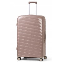 Дорожный чемодан, полипропилен, резиновые колеса, замок TSA VINCI  PP280 L – (кофейного)
