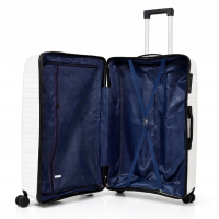 Дорожный чемодан, полипропилен, резиновые колеса, замок TSA VINCI  PP280 L – (кофейного)