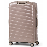 Дорожный чемодан, полипропилен, резиновые колеса, замок TSA VINCI  PP280 L – (кофейного)