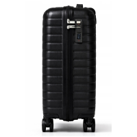 Дорожный чемодан, полипропилен, резиновые колеса, замок TSA VINCI PP450 S – ( черный )