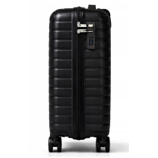 Дорожный чемодан, полипропилен, резиновые колеса, замок TSA VINCI PP450 S – ( черный )