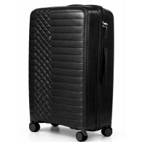 Дорожный чемодан, полипропилен, резиновые колеса, замок TSA VINCI PP450 L – ( черный )