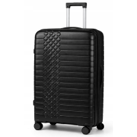 Дорожный чемодан, полипропилен, резиновые колеса, замок TSA VINCI PP450 L – ( черный )