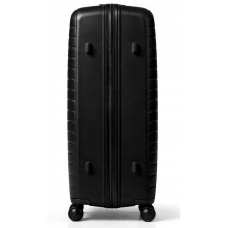 Дорожный чемодан, полипропилен, резиновые колеса, замок TSA VINCI PP450 L – ( черный )
