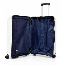 Дорожный чемодан, полипропилен, резиновые колеса, замок TSA VINCI PP450 L – ( черный )