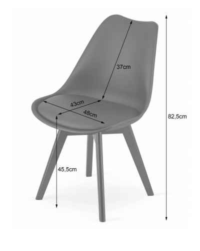 Набор стульев MILEO PREMIUM VELVET(черных-4шт.) + стол из премиум-класса 80 см