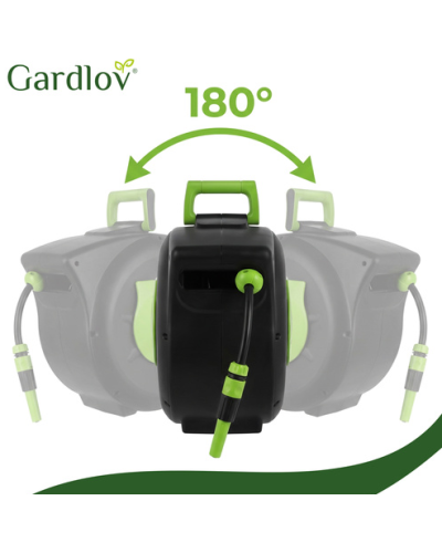 Наматыватель для садового шланга, автоматическая + 30 m шланга 27506 GARDLOV