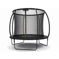 Батут, садовый батут, для детей BLACK Fiberglas black 8FT – 244 см