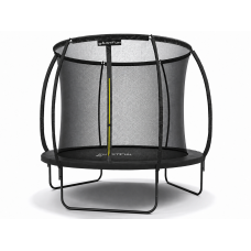 Батут, садовый батут, для детей BLACK Fiberglas black 8FT – 244 см