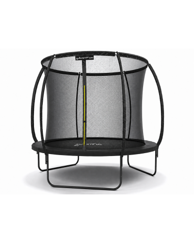 Батут, садовый батут, для детей BLACK Fiberglas black 8FT – 244 см