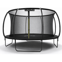 Батут, садовый батут, для детей BLACK Fiberglas black 12 FT – 374 см