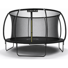Батут, садовый батут, для детей BLACK Fiberglas black 12 FT – 374 см