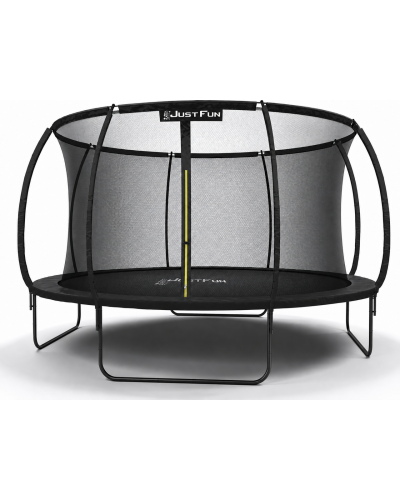 Батут, садовый батут, для детей BLACK Fiberglas black 12 FT – 374 см