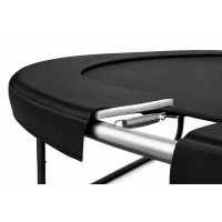 Батут, садовый батут, для детей BLACK Fiberglas black 12 FT – 374 см