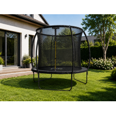 Батут, садовый батут, для детей BLACK Fiberglas black 6 FT – 183 см