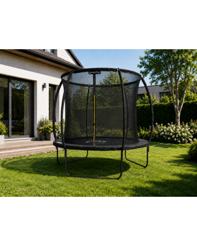 Батут, садовый батут, для детей BLACK Fiberglas black 6 FT – 183 см
