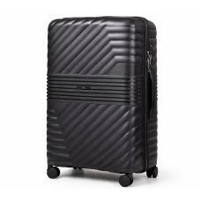 Дорожные чемоданы, набор чемоданов, полипропилен, резиновые колеса Vinci PP 290  L (черная), BS 402 (темно-серая)