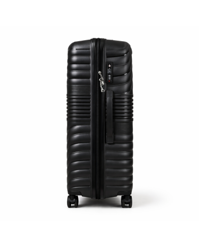 Дорожные чемоданы, набор чемоданов, полипропилен, резиновые колеса Vinci PP 290  L (черная), BS 402 (темно-серая)
