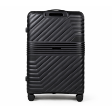 Дорожные чемоданы, набор чемоданов, полипропилен, резиновые колеса Vinci PP 290  L (черная), BS 402 (темно-серая)