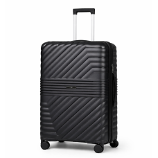 Дорожный чемодан, полипропилен, резиновые колеса, замок TSA VINCI PP290 L – ( черный ) (с незначительным повреждением)