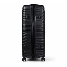 Дорожный чемодан, полипропилен, резиновые колеса, замок TSA VINCI PP290 L – ( черный ) (с незначительным повреждением)