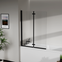 Скляна шторка для ванни AVKO Glass RDW02-J2 100x140 Black