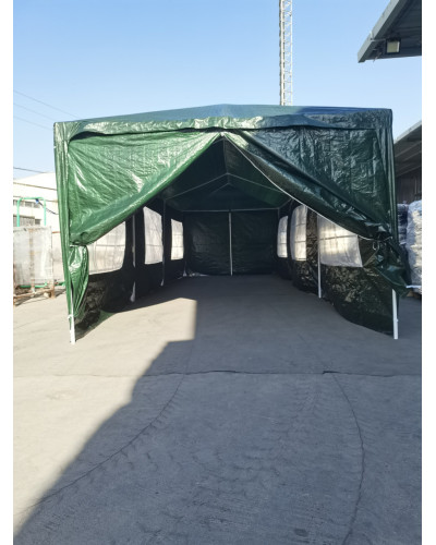 Павільйон садовий Avko Garden 3х9 м з 8 стінками, зелений