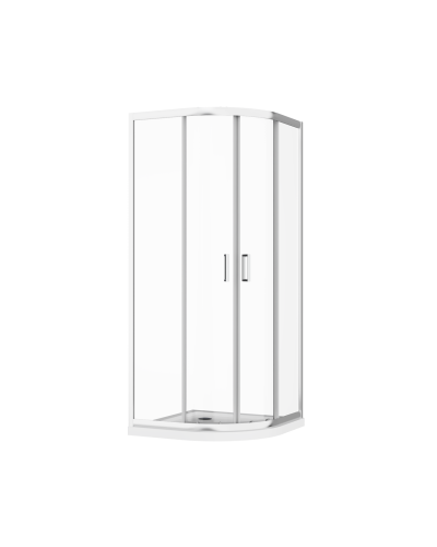 Скляна душова кабіна AVKO Glass RDS06, 90х90х190 Chrome