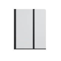 Скляна шторка для ванни AVKO Glass RDY19 60+40x140 Black матова