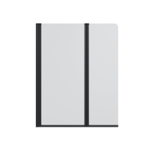 Скляна шторка для ванни AVKO Glass RDY19 60+40x140 Black матова