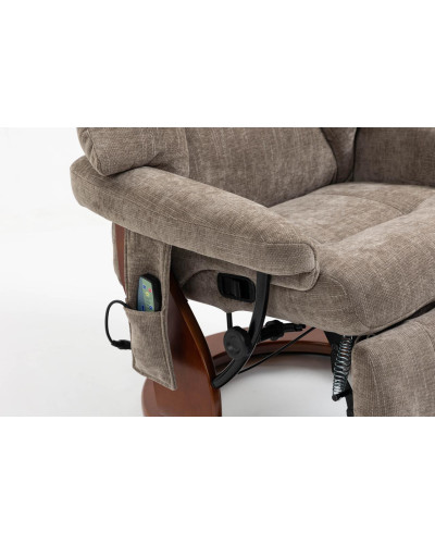 Крісло для відпочинку Avko Style ARMH 002 Cappuccino з масажем та підігрівом