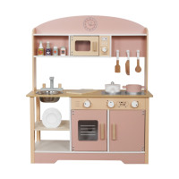 Дитяча кухня дерев'яна AVKO Парма Pink + аксесуари